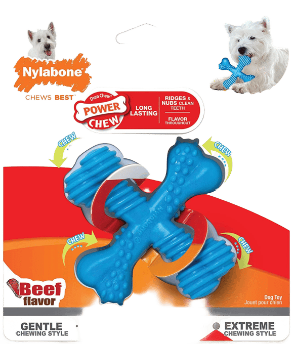 Nylabone Power Chew X Bone Dog Chew Toy - Large