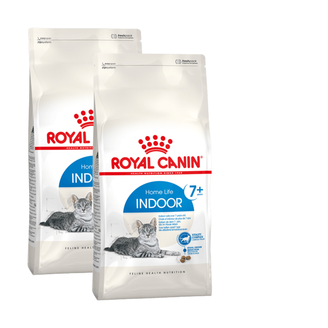 Royal Canin Indoor 7+ Senior Dry Cat Food - 3kg (2 X 1.5kg Bags)