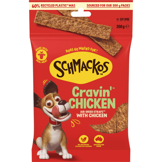 Schmackos Strapz With Chicken Dog Treats