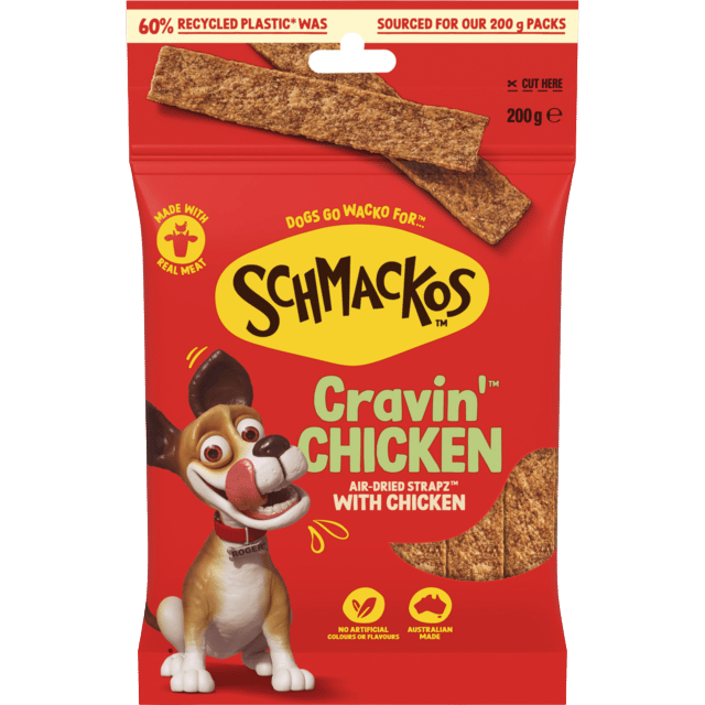 Schmackos Strapz With Chicken Dog Treats