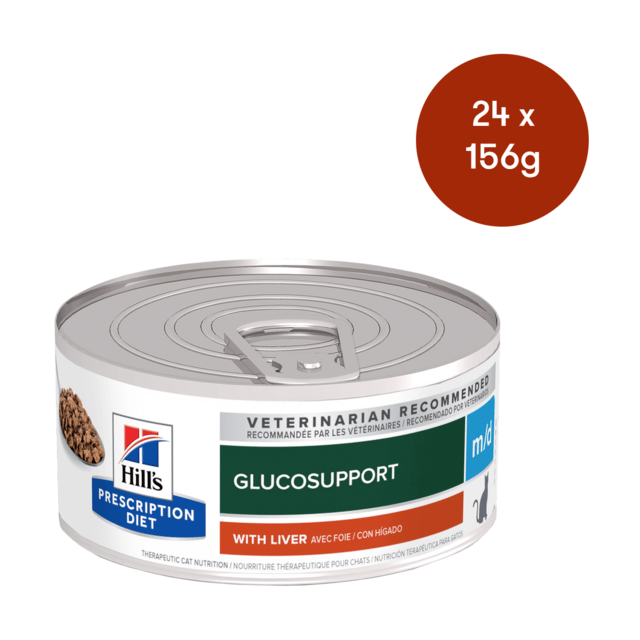 Hill's Prescription Diet M/D Glucosupport Wet Cat Food - 156g X 24