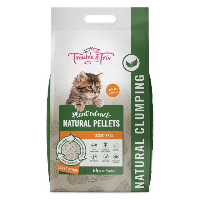Trouble & Trix Natural Pellet Cat Litter