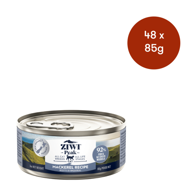 Ziwi Peak Mackerel Wet Cat Food - 85g X 48