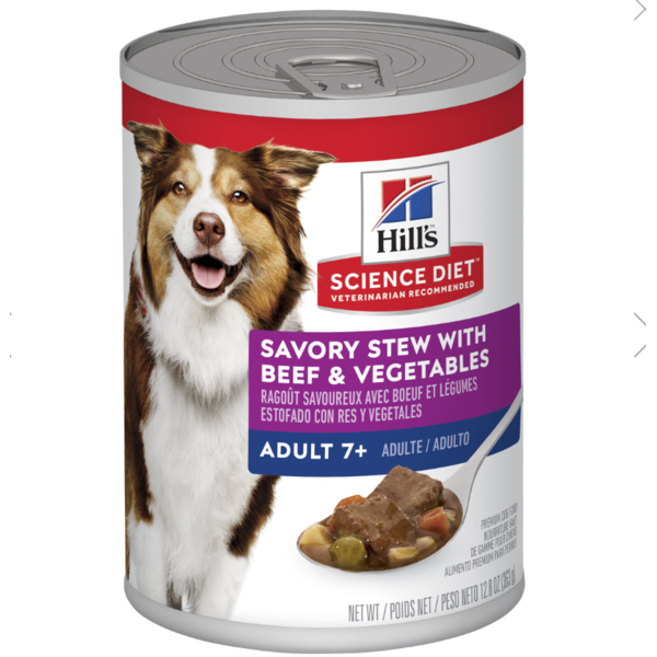 Science Diet Mature Savory Stew Beef & Veg Cans