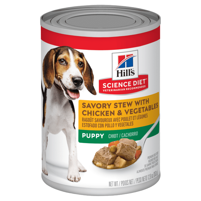Hill's Science Diet Puppy Savory Stew With Chicken & Vegetables Wet Dog Food - 363g X 24
