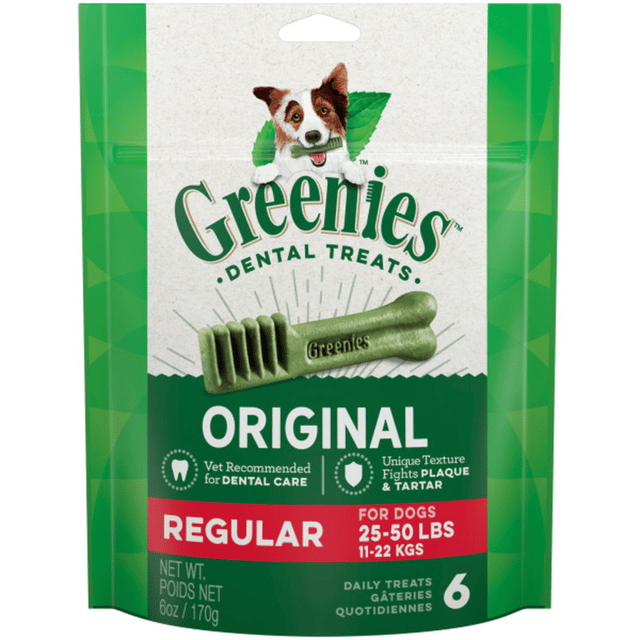 Greenies Original Dental Dog Treats - Regular 6 Pack