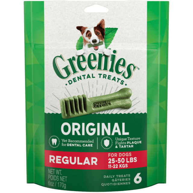 Greenies Original Dental Dog Treats - Regular 6 Pack
