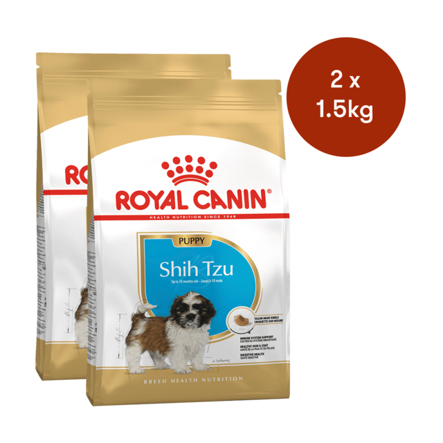 Royal Canin Shih Tzu Puppy Dry Food - 3kg (2 X 1.5kg Bags)