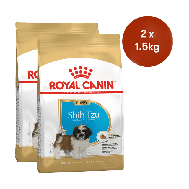 Royal Canin Shih Tzu Puppy Dry Food - 3kg (2 X 1.5kg Bags)