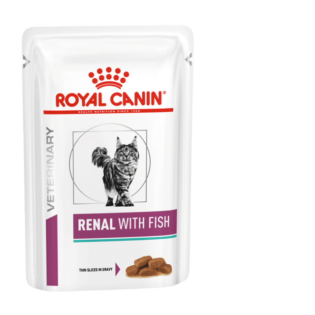 Royal Canin Vet Renal Fish Wet Cat Food - 85g X 48