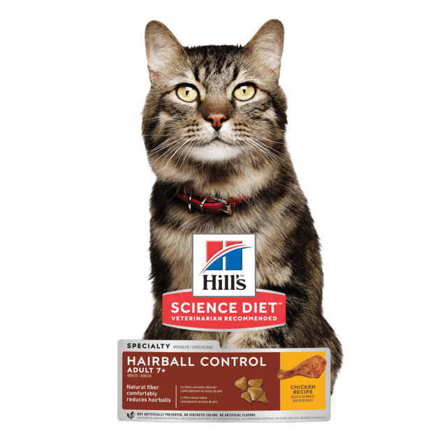 Hill's Science Diet Adult 7+ Hairball Control Senior Dry Cat Food