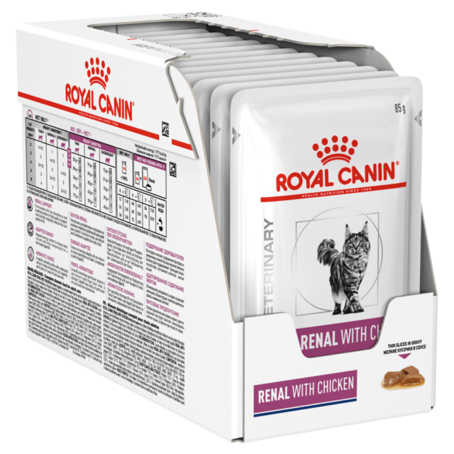 Royal Canin Vet Renal Chicken Wet Cat Food - 85g X 12