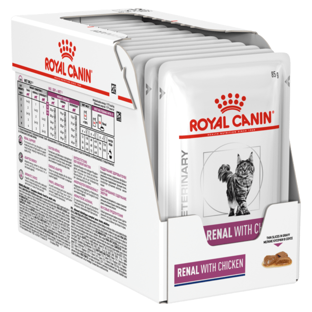 Royal Canin Vet Renal Chicken Wet Cat Food - 85g X 12