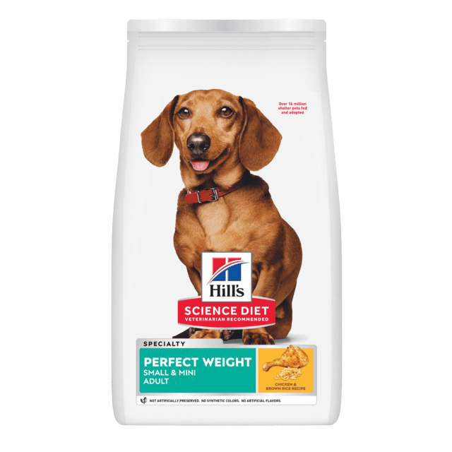 Hill's Science Diet Adult Perfect Weight Small & Mini Dry Dog Food - 3.6kg (2 X 1.8kg Bags)