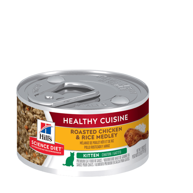 Hill's Science Diet Kitten Healthy Cuisine Chicken & Rice Medley Wet Cat Food - 79g X 48
