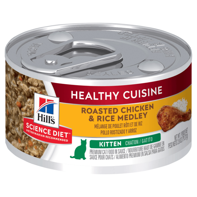 Hill's Science Diet Kitten Healthy Cuisine Chicken & Rice Medley Wet Cat Food - 79g X 36