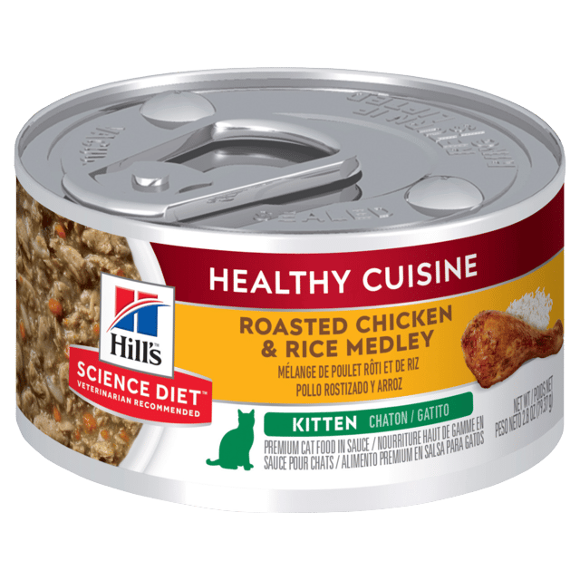 Hill's Science Diet Kitten Healthy Cuisine Chicken & Rice Medley Wet Cat Food - 79g X 36