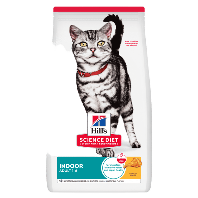 Hill's Science Diet Adult Indoor Dry Cat Food - 8kg (2 X 4kg Bags)