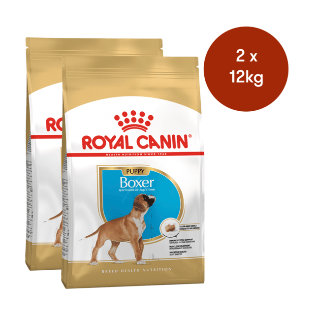 Royal Canin Boxer Puppy Dry Food - 24kg (2 X 12kg Bags)