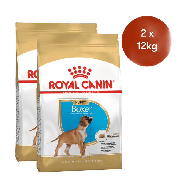 Royal Canin Boxer Puppy Dry Food - 24kg (2 X 12kg Bags)