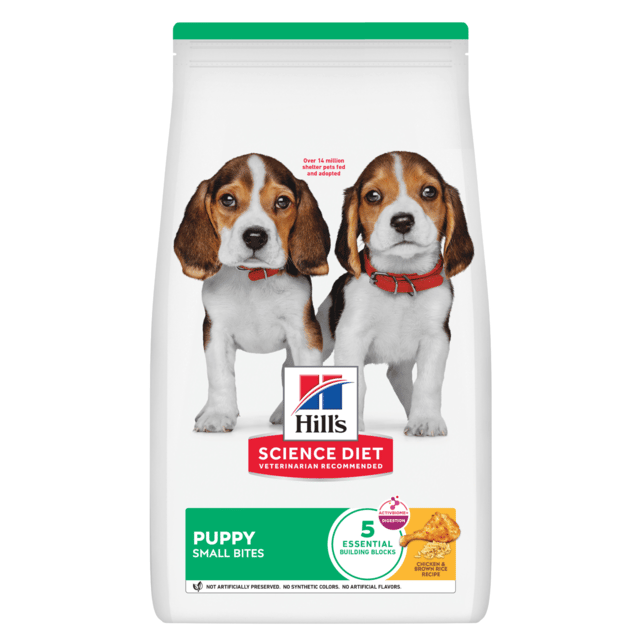 Hill's Science Diet Puppy Small Bites Dry Dog Food - 4kg (2 X 2kg Bags)