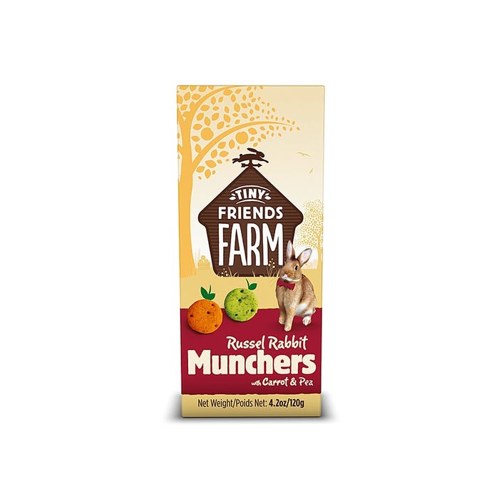 Tiny Friends Farm, Rabbit Munchers With Carrot & Peas 120g