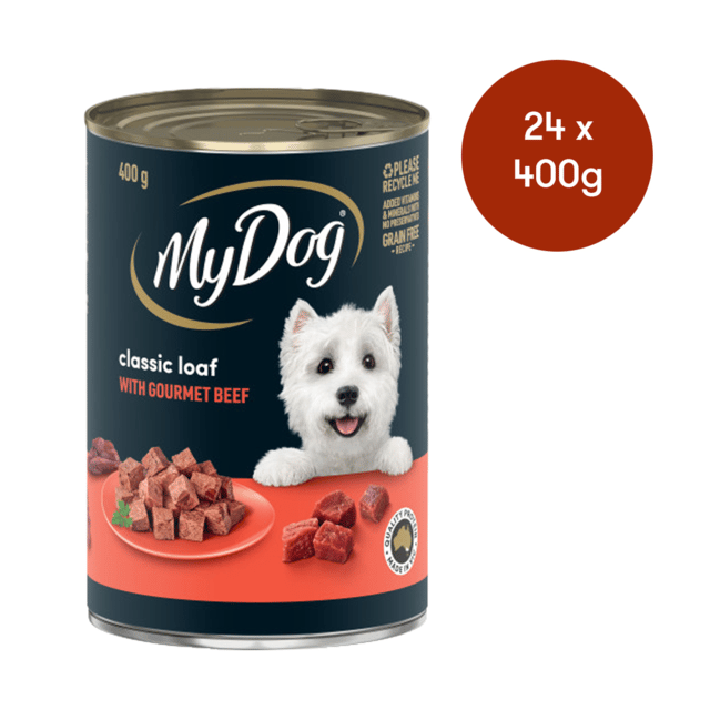 My Dog Adult Gourmet Beef Canned Wet Dog Food - 400g X 24