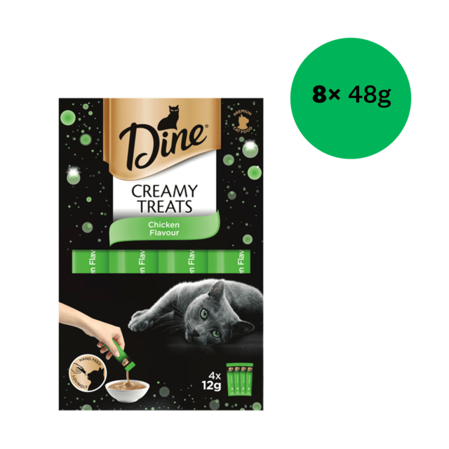 Dine Creamy Treats Chicken Cat Treats - 384g (8 X 48g)