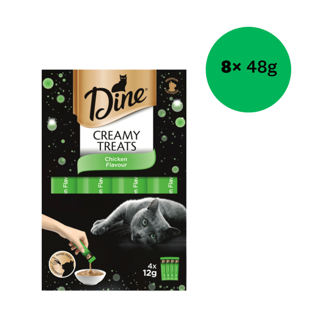 Dine Creamy Treats Chicken Cat Treats - 384g (8 X 48g)