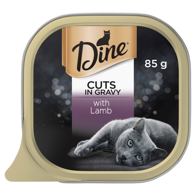 Dine Cuts In Gravy With Lamb Wet Cat Food - 85g X 28