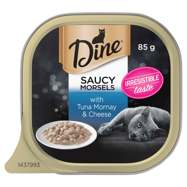 Dine Saucy Morsels With Tuna Mornay & Cheese Wet Cat Food
