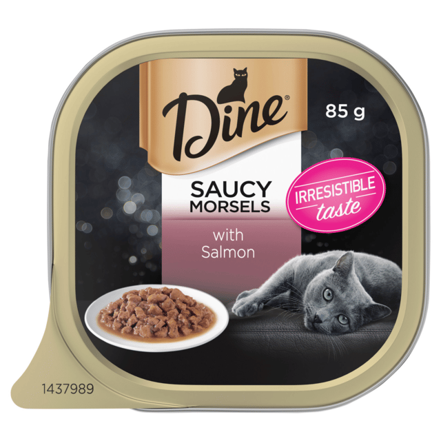 Dine Saucy Morsels With Salmon Wet Cat Food