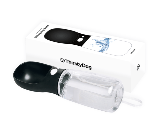 Thirstydog Original Smart Dog Water Bottle - Black