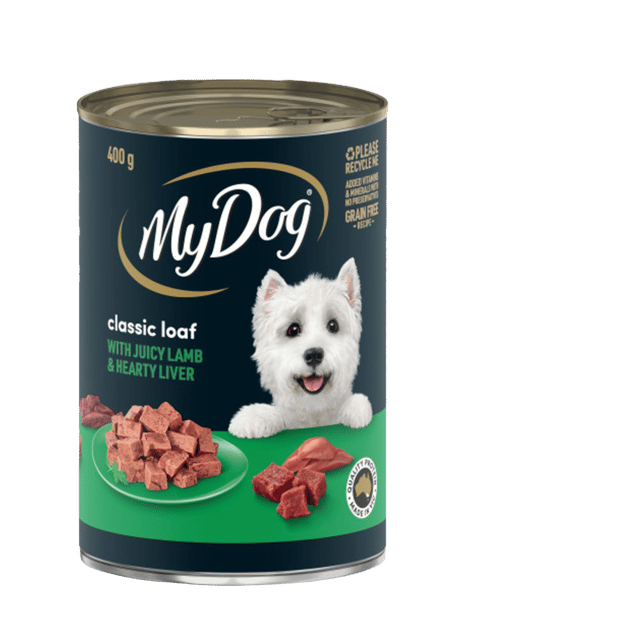 My Dog Adult Lamb & Liver Canned Wet Dog Food - 400g X 12