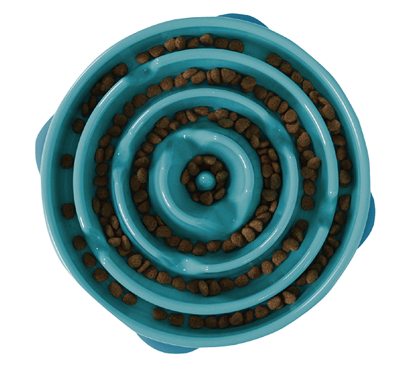 Outward Hound Fun Feeder Interactive Dog Bowl - Teal