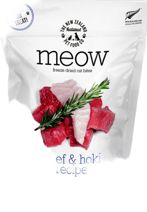 The NZ Natural PET Food Co Meow-Purr Beef & Hoki Freeze Dried Cat Food