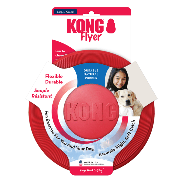 Kong Flyer Frisbee Classic Dog Toy - Large