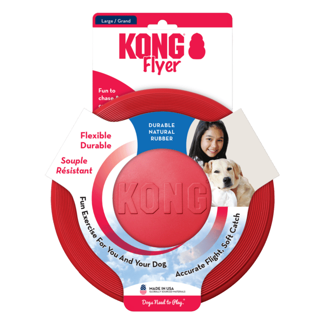 Kong Flyer Frisbee Classic Dog Toy - Large