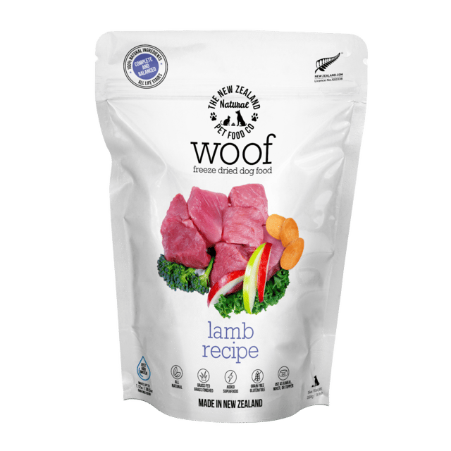 The NZ Natural PET Food Co Woof Lamb Freeze Dried Dog Food