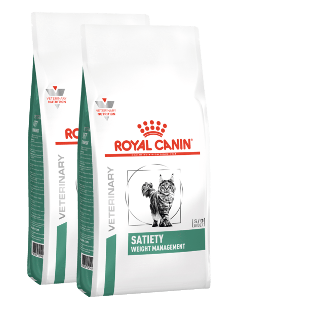 Royal Canin Vet Satiety Weight Management Dry Cat Food - 7kg (2 X 3.5kg Bags)