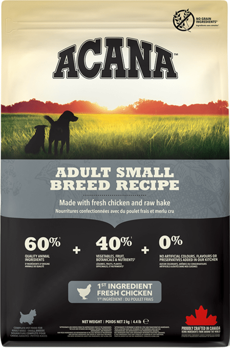 Acana Adult Small Breed Recipe Dry Dog Food - 12kg (2 X 6kg Bags)