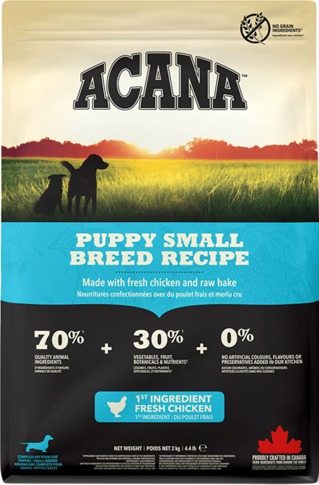 Acana Puppy Small Breed Recipe Dry Dog Food - 6kg (3 X 2kg Bags)