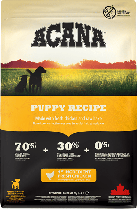 Acana Puppy Recipe Dry Dog Food - 34kg (2 X 17kg Bags)