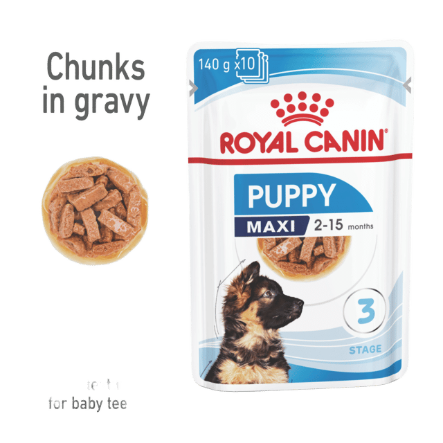 Royal Canin Maxi Puppy Gravy Wet Dog Food