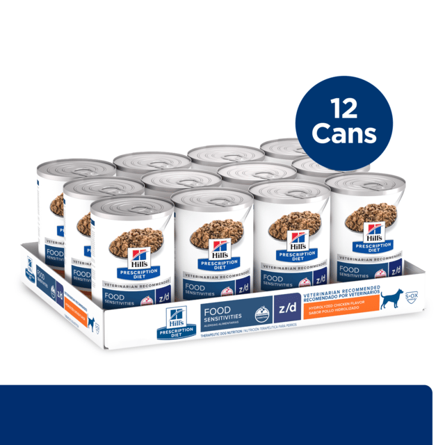 Hill's Prescription Diet Z/D Food Sensitivities Wet Dog Food - 370g X 12