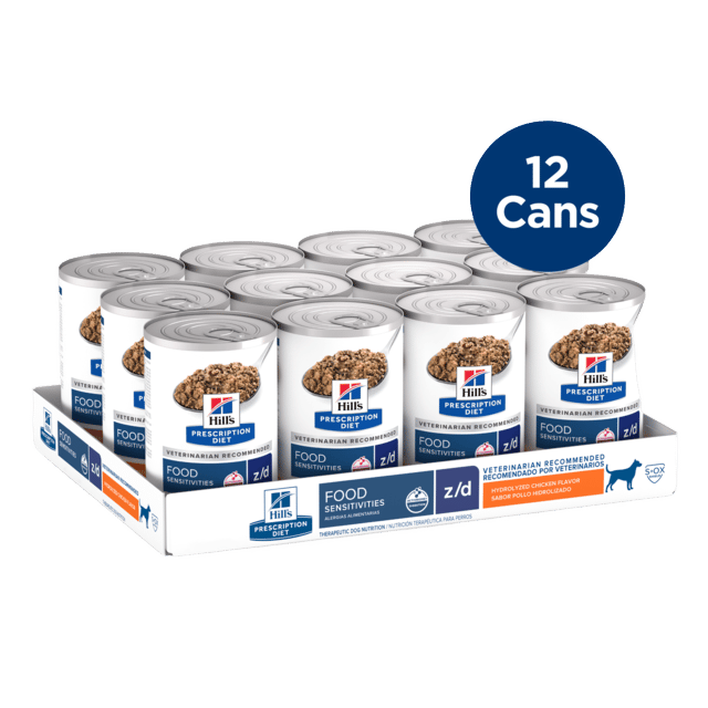 Hill's Prescription Diet Z/D Food Sensitivities Wet Dog Food - 370g X 12