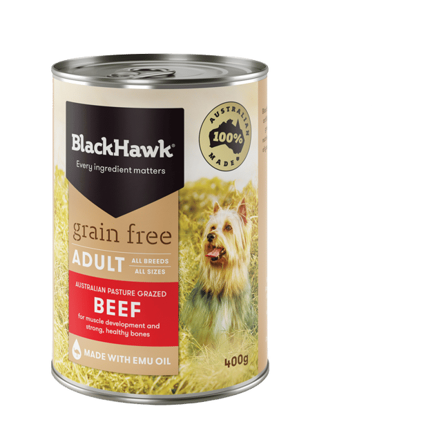 Black Hawk Grain Free Adult Beef Canned Wet Dog Food - 400g X 24