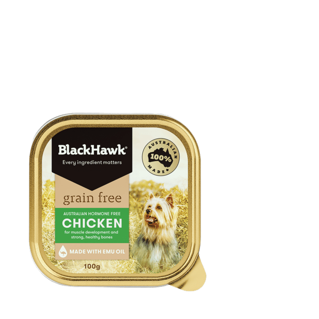 Black Hawk Grain Free Adult Chicken Tinned Wet Dog Food - 100g X 9