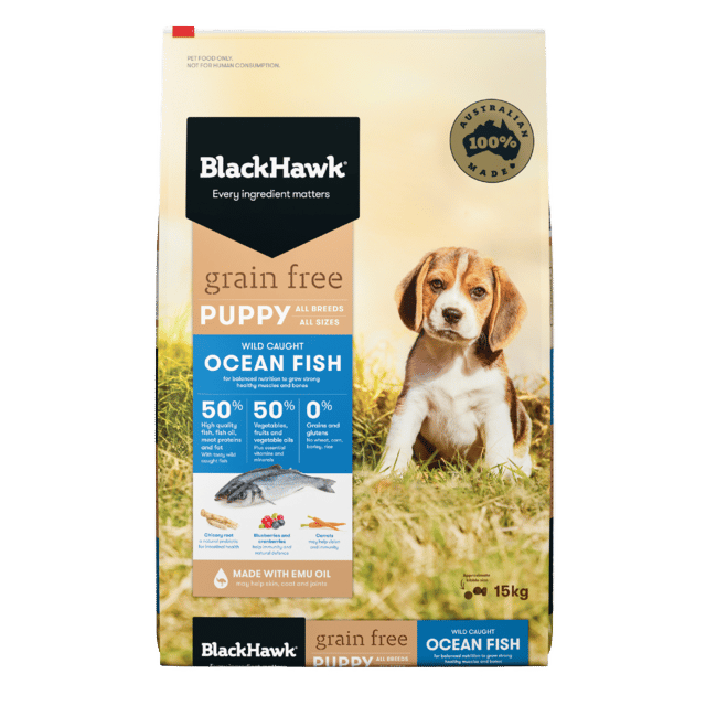 Black Hawk Grain Free Puppy Ocean Fish Dry Dog Food