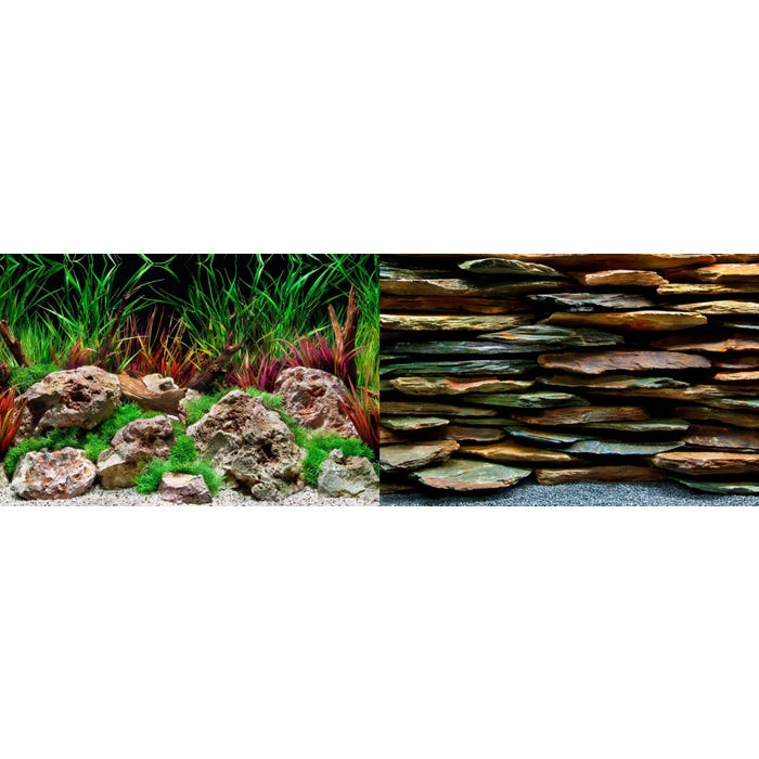 Seaview Background Aquawild/Slateways 45X90cm